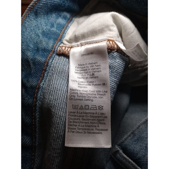 Madewell The Perfect Jean Short High Rise Raw Hem Size 27 Blue Denim - Picture 6 of 9